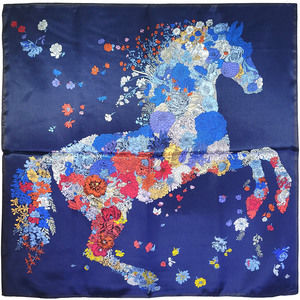 NWT Genuine 100% Mulberry Silk Satin Scarf 25"x25" Medium Square Shawl Wrap 5736